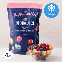 파이브 베리 (냉동), 500g, 4개