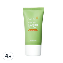 김정문알로에 큐어 아쿠아 마일드 수딩 선젤 SPF50+ PA++++, 50ml, 4개