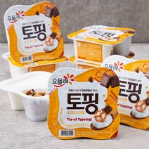 요플레 토핑 밀크 초코 & 프레첼 요거트, 121g, 12개