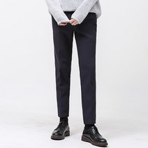 단군 남성용 기모안감 허리밴딩 스판링클프리 슬랙스