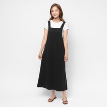 캐럿 여성용 서스펜더 멜빵 원피스