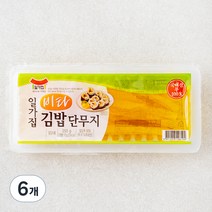 일가집 비타 김밥단무지, 350g, 6개