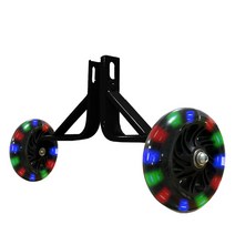 조코 LED 보조바퀴 체인자전거 전용 C타입, 블랙, 14.5cm