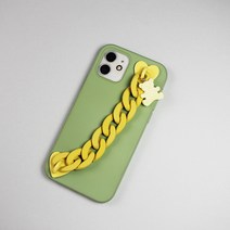 비단길 미니베어 휴대폰 핑거스트랩, 옐로우, 1개