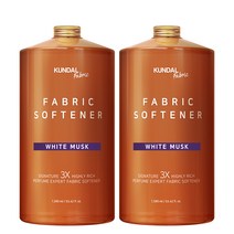 쿤달 초고농축 섬유유연제 화이트머스크향 본품, 1580ml, 2개