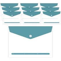 투영디자인 엘리트 포켓 봉투화일, 피콕그린, 10개입