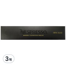 네스프레소 버츄오 더블 에스프레소 돌체 캡슐커피, 9.5g, 10개입, 3개