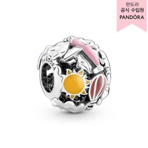 판도라 여성용 플라이 어웨이 레인보우 스카이 & 트래블 참 791695C01 + 쇼핑백