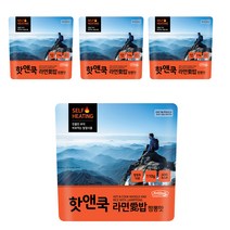 이지밥 핫앤쿡 라면애밥 짬뽕맛, 110g, 4개