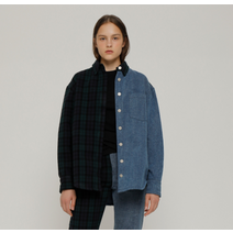 로켓런치 여성용 R CHECK CONTRAST SHIRT