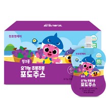 천호엔케어 핑크퐁 유기농 초롱초롱 포도주스 70mL 20팩, 포도, 1400ml, 1개
