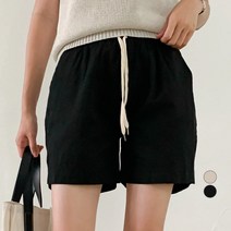 무드인더 여성용 밴딩 트임 숏팬츠