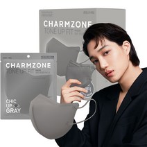 참존 톤업핏 마스크 시크업 중형, 25개입, 1개, 시크업 그레이