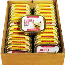 럭셔리독 반려견용 100g 소고기캔, 24개, 소고기
