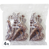 천군맘마 반려견 오리긴목뼈 건조간식, 4개, 오리목뼈