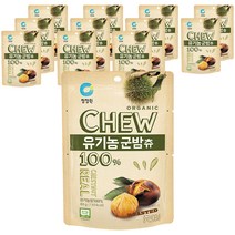 청정원 츄앤리얼 유기농 군밤츄, 80g, 12개