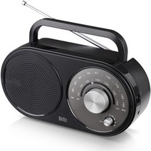 [bz-r370라디오] 브리츠 아날로그 레트로 휴대용 FM AM 라디오 플레이어, BZ-R370, 혼합 색상