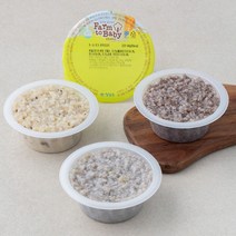 팜투베이비 후기 이유식(9~11개월) B세트, (한우영양죽 + 닭가슴살양송이콘스프죽 + 밤흑임자죽) x 180g, 1세트