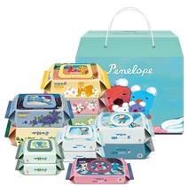 페넬로페 기프트 컬렉션 프리미엄 저자극 아기물티슈 12p 세트, 12개입, 1세트