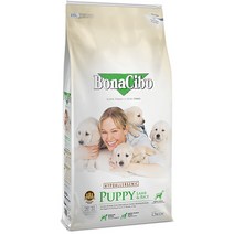 보나시보 퍼피 큰알갱이 강아지 건식 사료, 양, 15kg, 1개