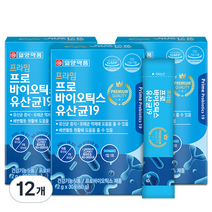 일양약품 프라임 프로바이오틱스 유산균19, 12개, 60g