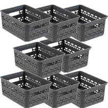 라이피스트 라탄 브리즈 바스켓 소, 그레이, 8개입