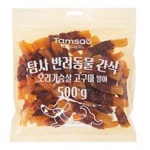 탐사 반려동물 간식 오리가슴살 고구마 말이, 500g, 1개