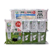 성경식품 지도표 재래식 성경식탁김 4g x 10p + 파래김 4g x 10p, 80g, 1개