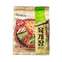 풀무원 생면식감 육개장칼국수 120.9g, 4개입