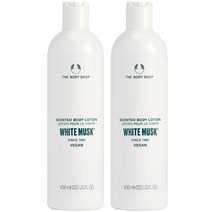 더바디샵 센티드 바디로션 화이트 머스크향, 2개, 400ml