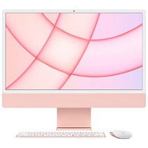 Apple 2021 아이맥 24, 핑크, M1, Apple M1 8 core, SSD 256GB, 8GB, Retina 4.5K, Gigabit Ethernet, MGPM3KH/A, 기본형