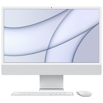 Apple 2021 아이맥 24, 실버, M1, Apple M1 8 core, SSD 256GB, 16GB, Retina 4.5K, Gigabit Ethernet, CTO