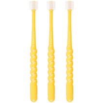 예꼬맘 360도 베이비용 칫솔 1단계, 옐로우, 3개입
