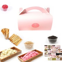 붐스토리 핑크롤 막대과자 만들기세트, 1세트, DIY 12종