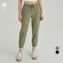 ELLE PARIS 여성 쿨터치 링클프리 스트레치 조거 팬츠