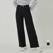 ELLE GIRL 세미와이드 스트레이트핏 데님 팬츠