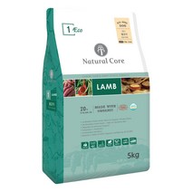 네츄럴코어 전연령 에코1 유기농 70% 중간입자 강아지사료, 양, 1개, 5kg