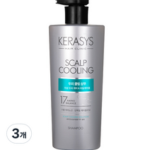 케라시스 두피 프레쉬 쿨 샴푸 플러스, 600ml, 3개
