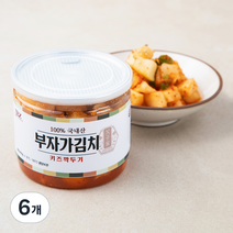 부자가김치 키즈 깍두기, 400g, 6개