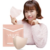 푸름웰니스 비움 디럭스 KF94 컬러마스크 중형, 1개입, 25매, 핑크베이지