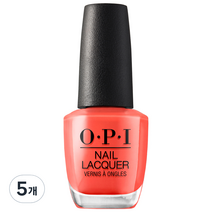 오피아이 네일락커 매니큐어, F81, 5개, 15ml