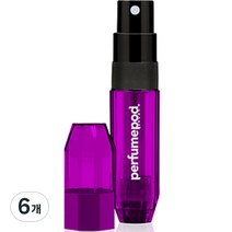 트라발로 퍼퓸팟 아이스 펌핑식 충전 휴대용 향수공병 5ml, 퍼플, 6개