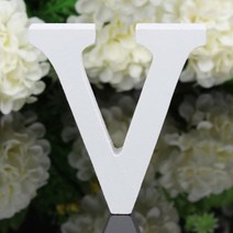 아리코 나무장식 V3입, 화이트, 1개