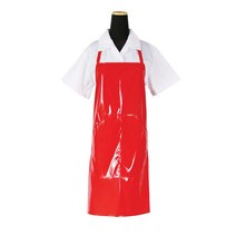 에이앤지 단면코팅 유광 방수 주머니 앞치마 소, 적색, 1개