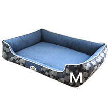 KIZBON 체크무늬 애견방석, 혼합 색상(PYW1131)