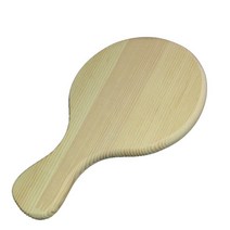 블럭마트 원형 나무트레이, 혼합 색상, 1개