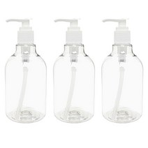 병도매닷컴 DN350 디스펜서용기 3개, 투명+흰색