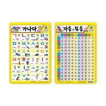 지원출판 스터디송 가나다한글/자음과모음 학습보드판