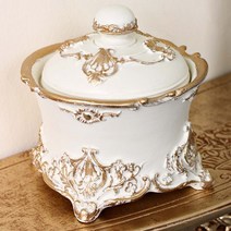 키다리 아이보리앤틱 보관함, 혼합색상, 1개