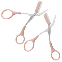 세븐스타 아이브로우 눈썹가위, 연핑크, 2개입